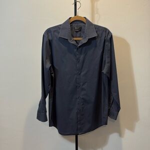 Kenneth Cole steel gray long sleeve Dress Shirt